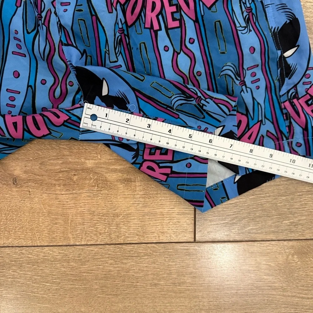 Marvel Shorts Mens‎ Small Blue Swim Trunks Wakanda Forever Drawstring Liner